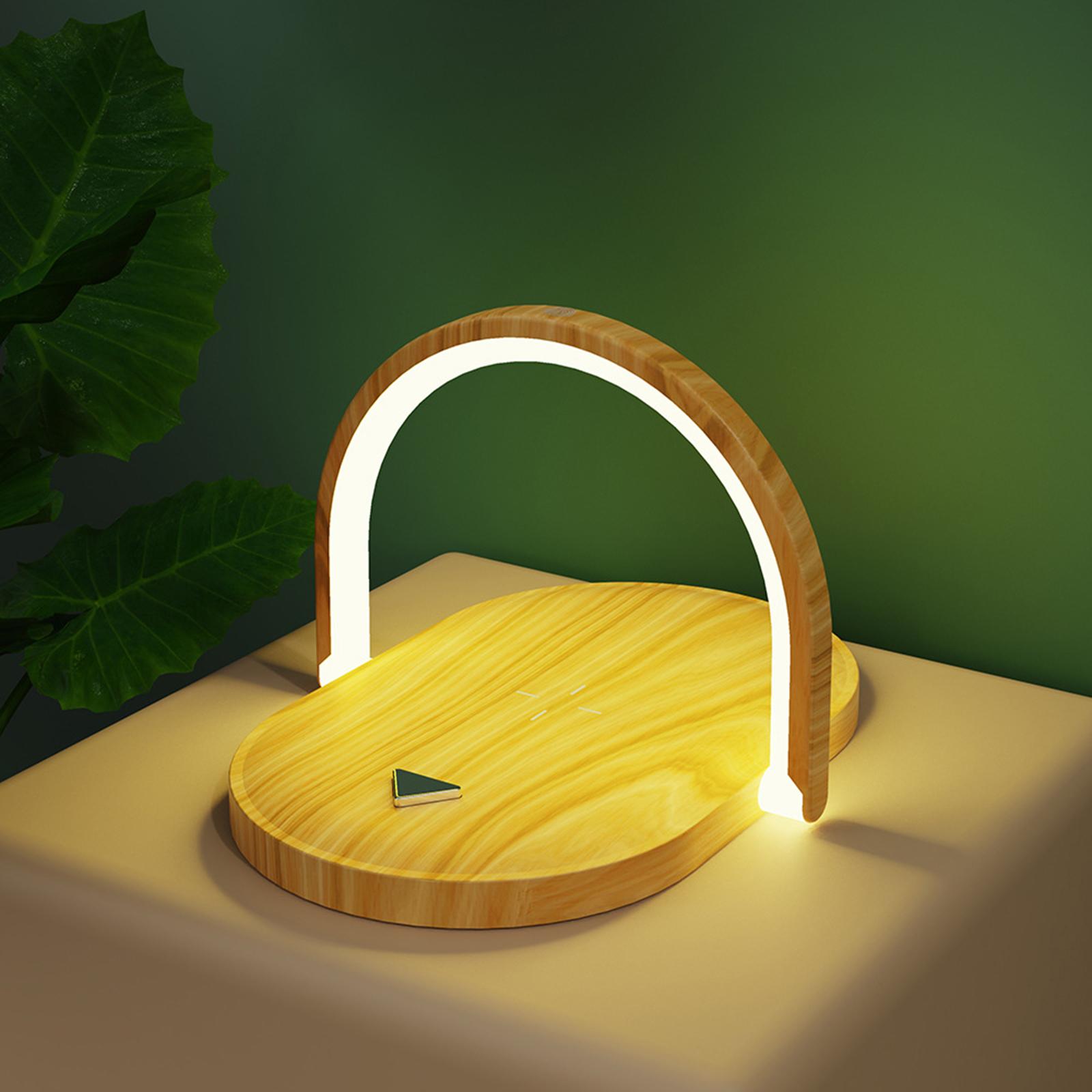 LED Desk Table Lamp 10W QI Wireless Phone Charger Reading Study Light