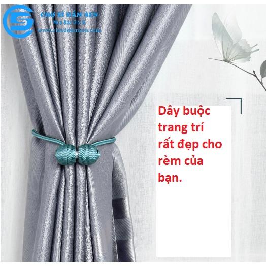 01 Dây buộc rèm cửa nam châm tiện lợi, thời trang rèm trang trí đẹp, đơn giản