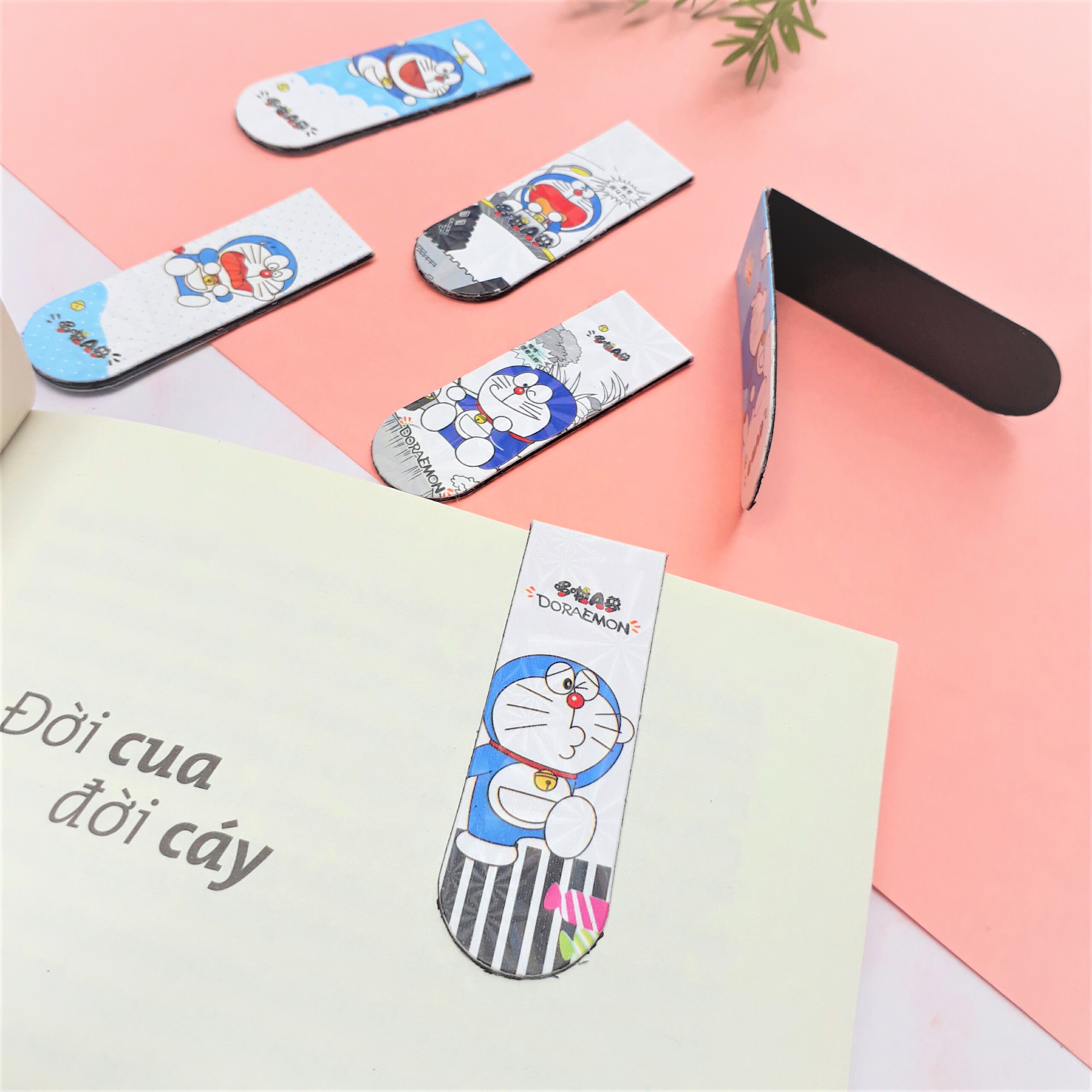 Combo 6 Bookmark Nam Châm Magnet ( Đánh Dấu Sách ) Truyện Doraemon (Doremon)