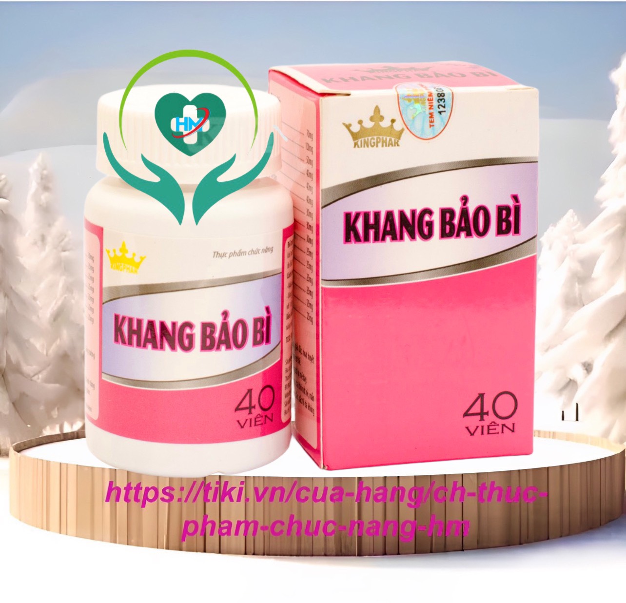 Viên uống Khang bảo bì Kingphar, hộp 40v, dùng cho các trường hợp viêm da, dị ứng, mề đay