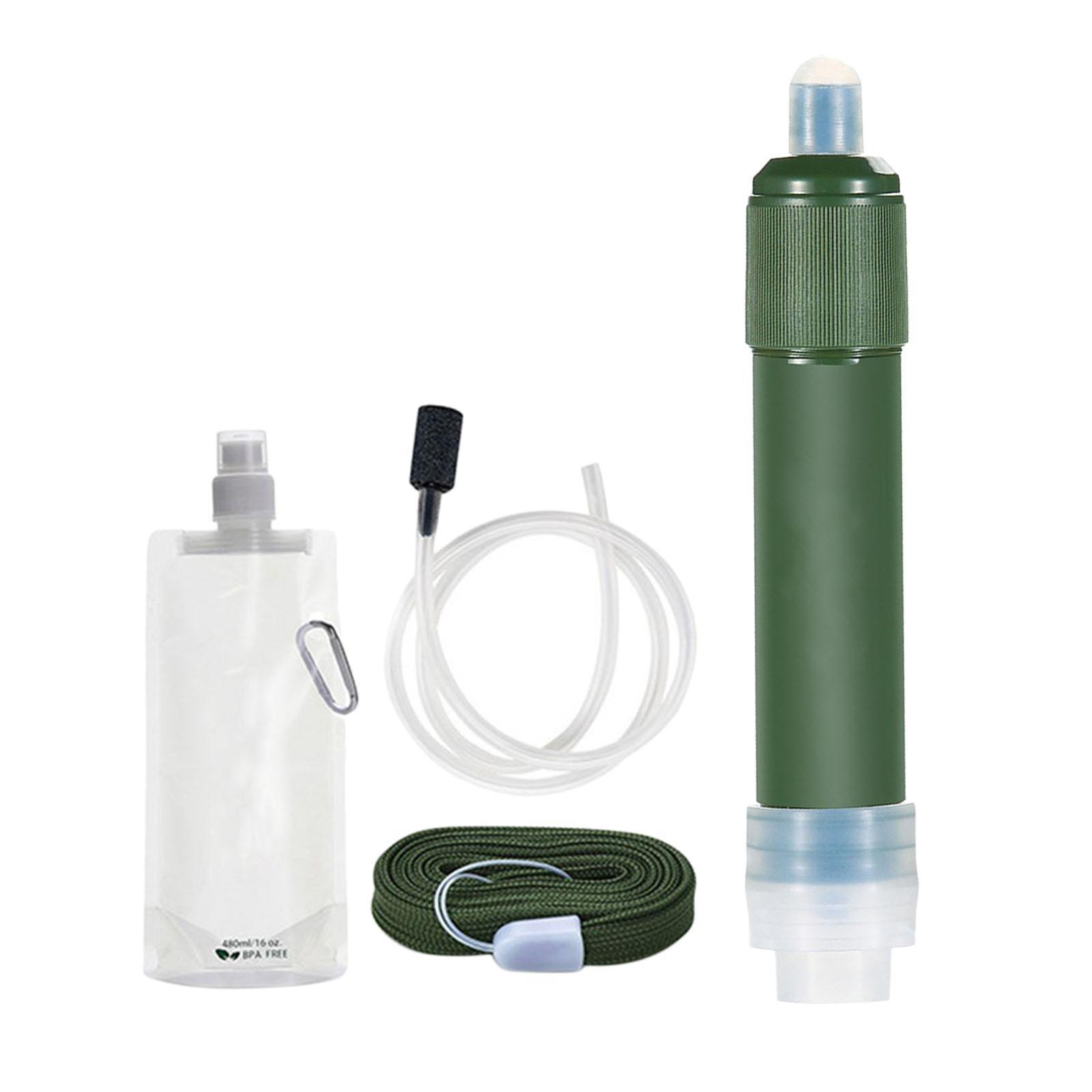 2x Outdoor Survival Water Filter Straw Purifier Filtration System Camping Equipment