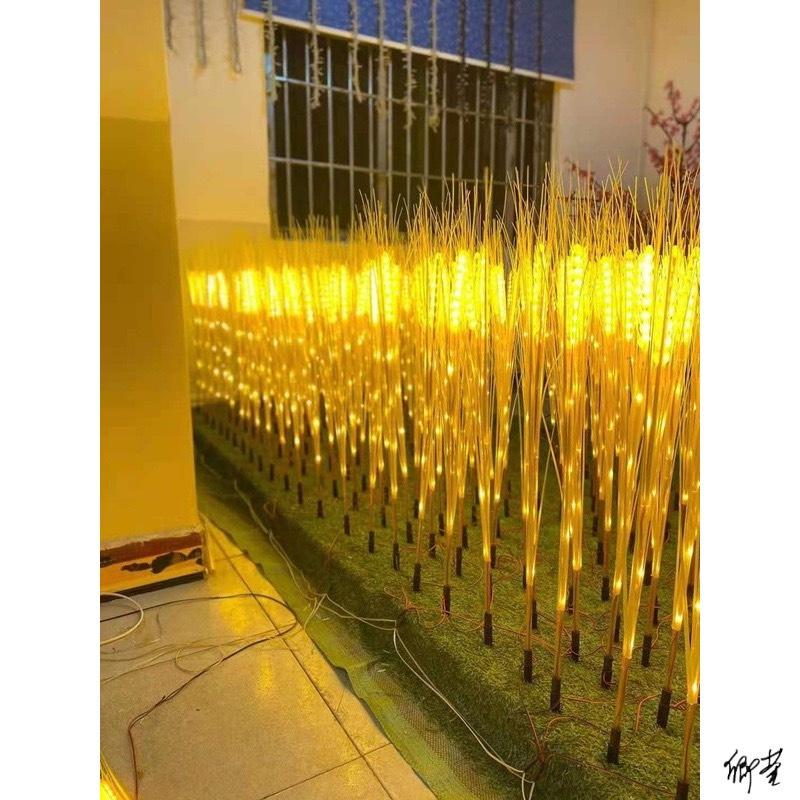 Đèn LED Trang Trí Hình Bông Lúa, Bó 10 Bông Màu Vàng Ấm