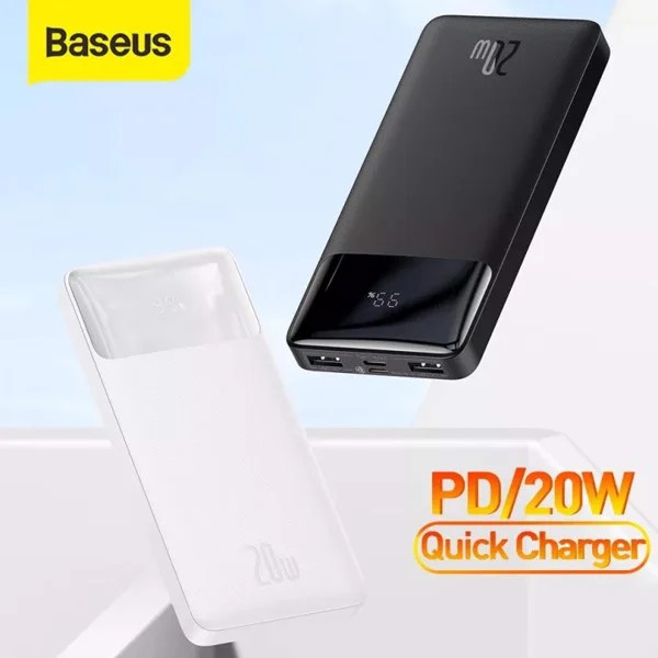 Pin sạc dự phòng Baseus Bipow Digital Display Power Bank (15W / 20W, USB*2+Type C , LED Display, 2 Way Fast charge ) Hàng chính hãng