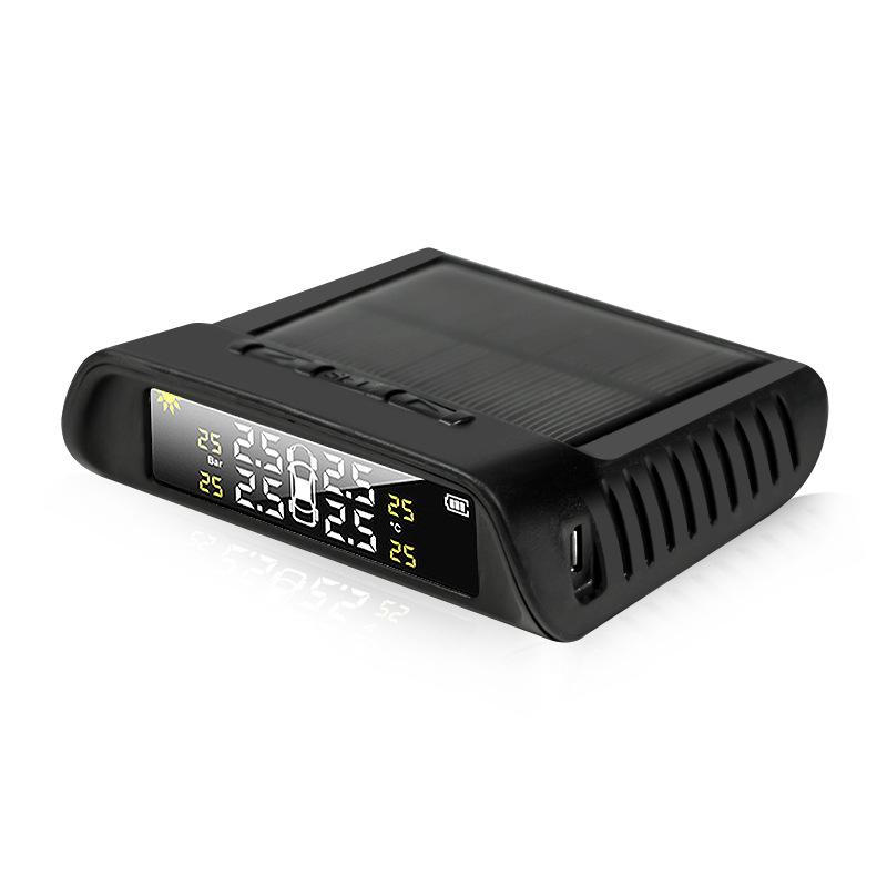 Khuyến mại màn hình áp suất lốp ô tô không dây năng lượng mặt trời độ chính xác cao tích hợp bên ngoài máy dò giám sát áp suất lốp phổ quát