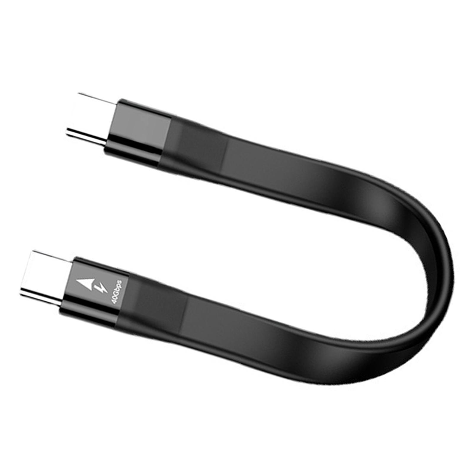 USB C to USB C Cable USB3.1 Short USB C Cable 100W 5A for Laptops