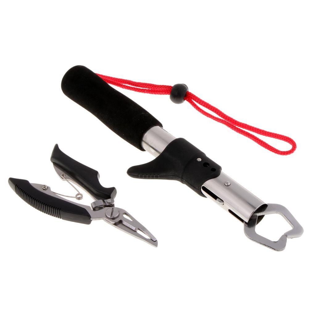 Stainless Steel Fish Gripper And Plier Combo Fish Lip Grabber Line Cutter