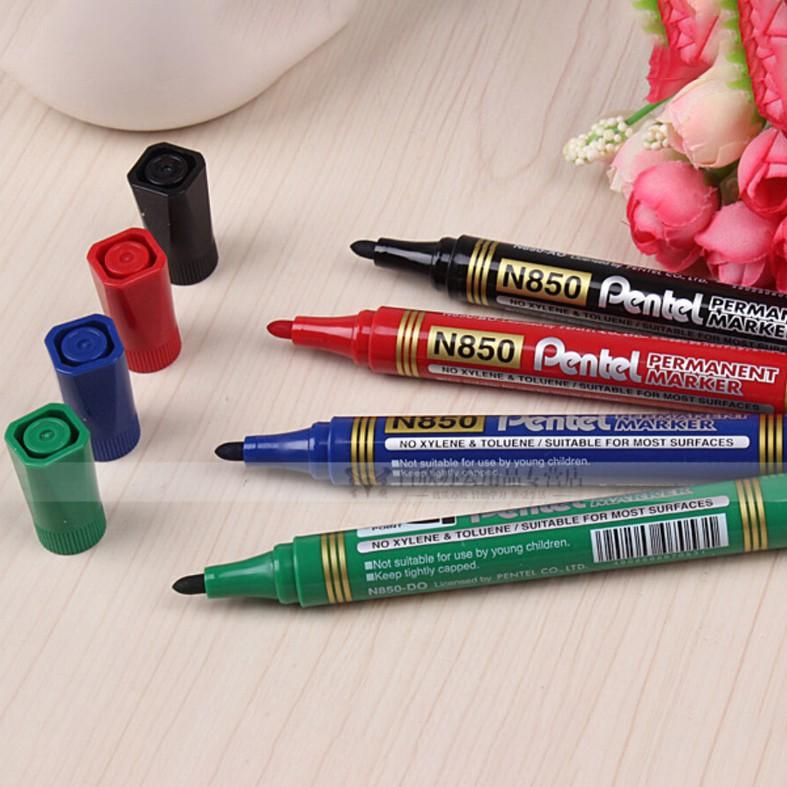 Bút Dạ Dầu Pentel N850 | Mực Nhanh Khô Không Nhòe Khi Thấm Nước | Viết Được Trên Nhiều Chất Liệu | Permanent Marker