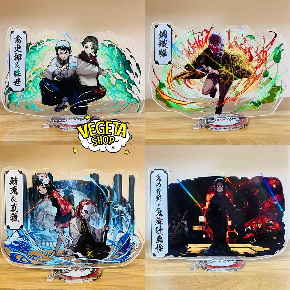 Mô Hình Tượng Standee Acrylic Mica 2 mặt - Thanh Gươm Diệt Quỷ - Kimetsu No Yaiba - Tanjiro Zenitsu Nezuko Akaza Rengoku