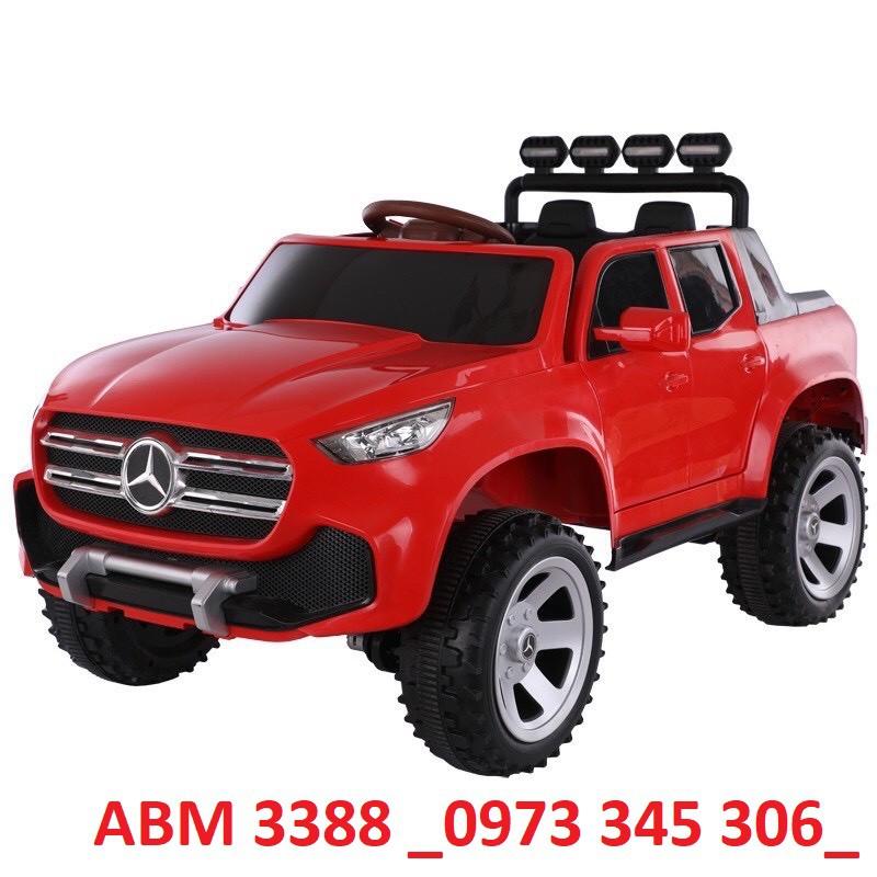 Ô tô xe điện trẻ em mẫu bán tải BABY-KID MERCEDES ABM-3388 cho bé tự lái hoặc điều khiển từ xa - Bảo hành 6 tháng