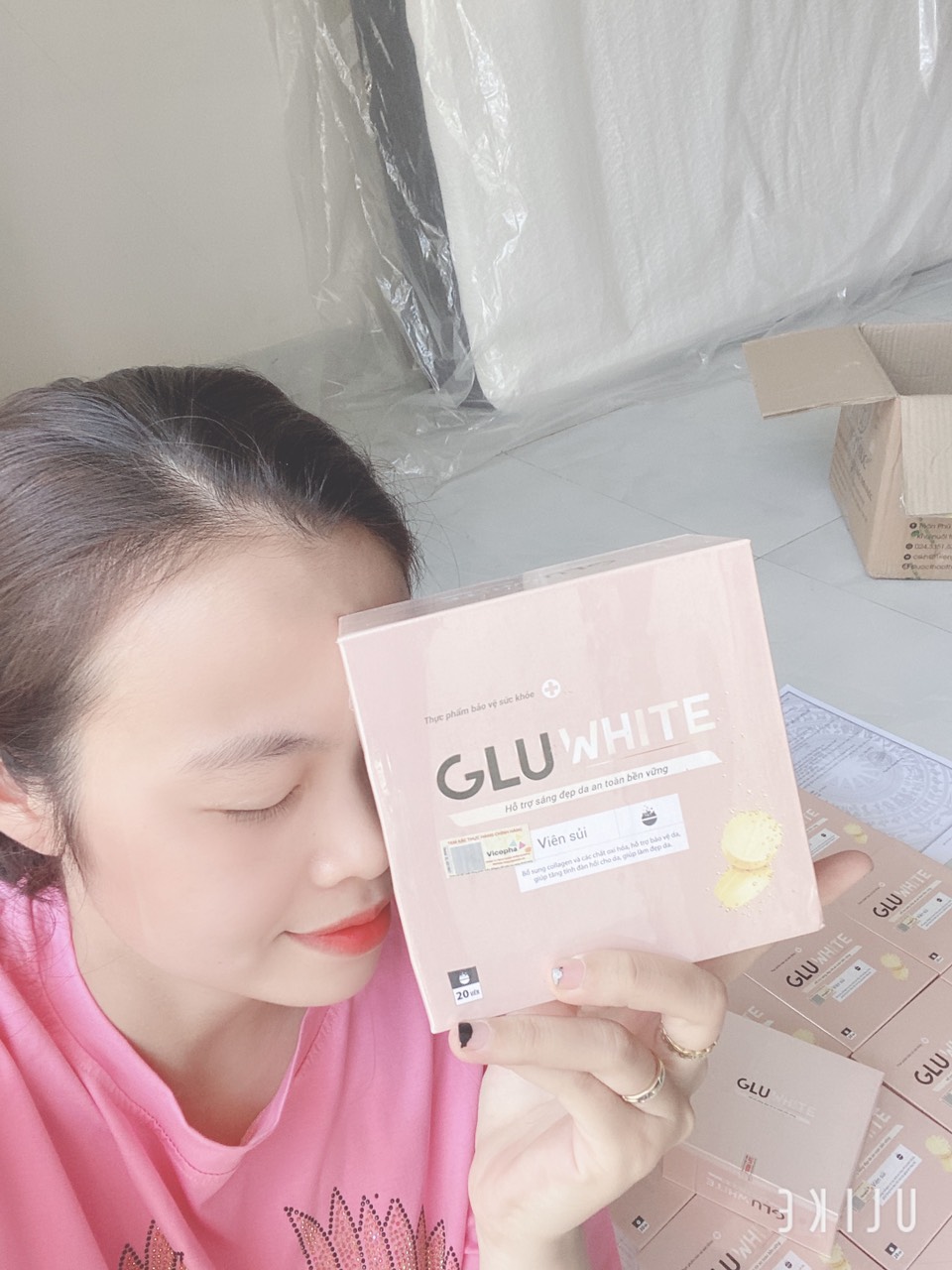 Liệu Trình 3 Hộp Viên Sủi Gluwhite Hỗ Trợ Làm Đẹp Da Mờ Nám 