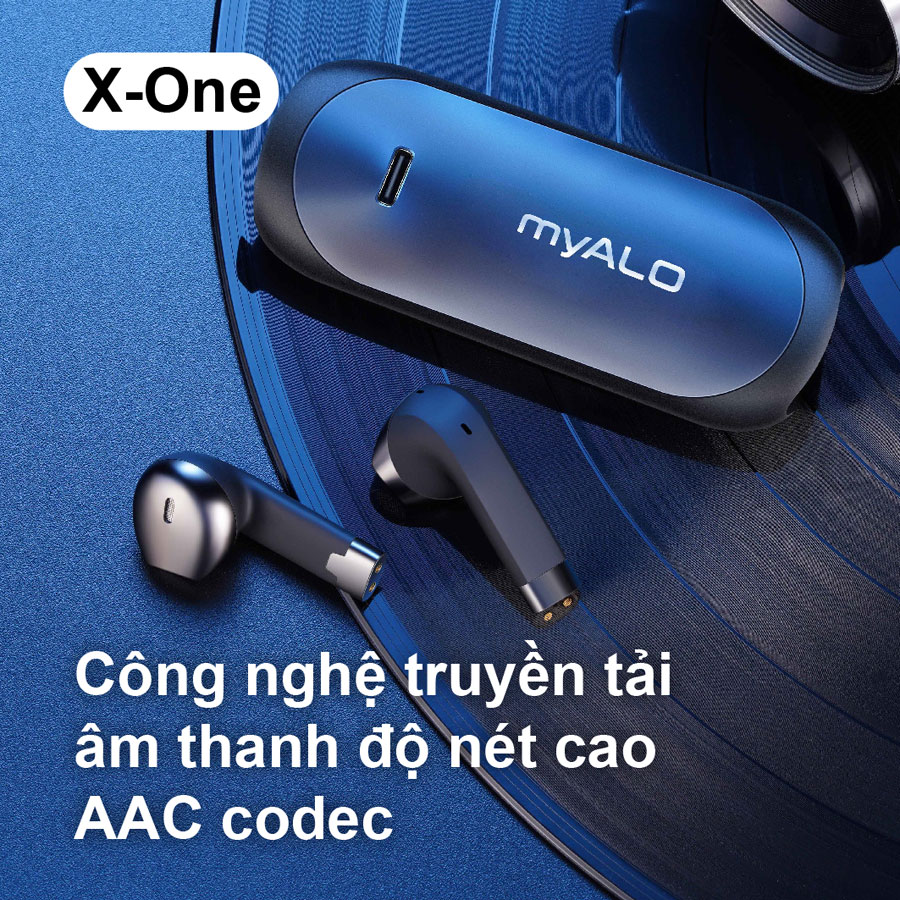 Tai nghe không dây myALO X-One: tai nghe Bluetooth 5.3 | Pin 23 giờ | Chống nước IPX4 | Điều khiển cảm ứng thông minh | Thiết kế trượt mở độc đáo đạt giải thưởng IF Design Award 2022 | Hàng chính hãng
