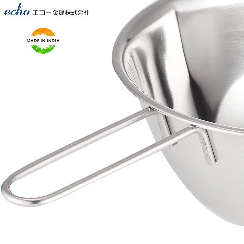 Tô Inox Φ13cm Echo Metal Có Tay Cầm Tiện Dụng, Khả Năng Chịu Nhiệt Tốt