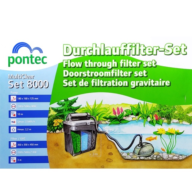 Lọc Thùng Hồ Koi MultiClear Set 5000-8000-15000 – Pontec, Đức
