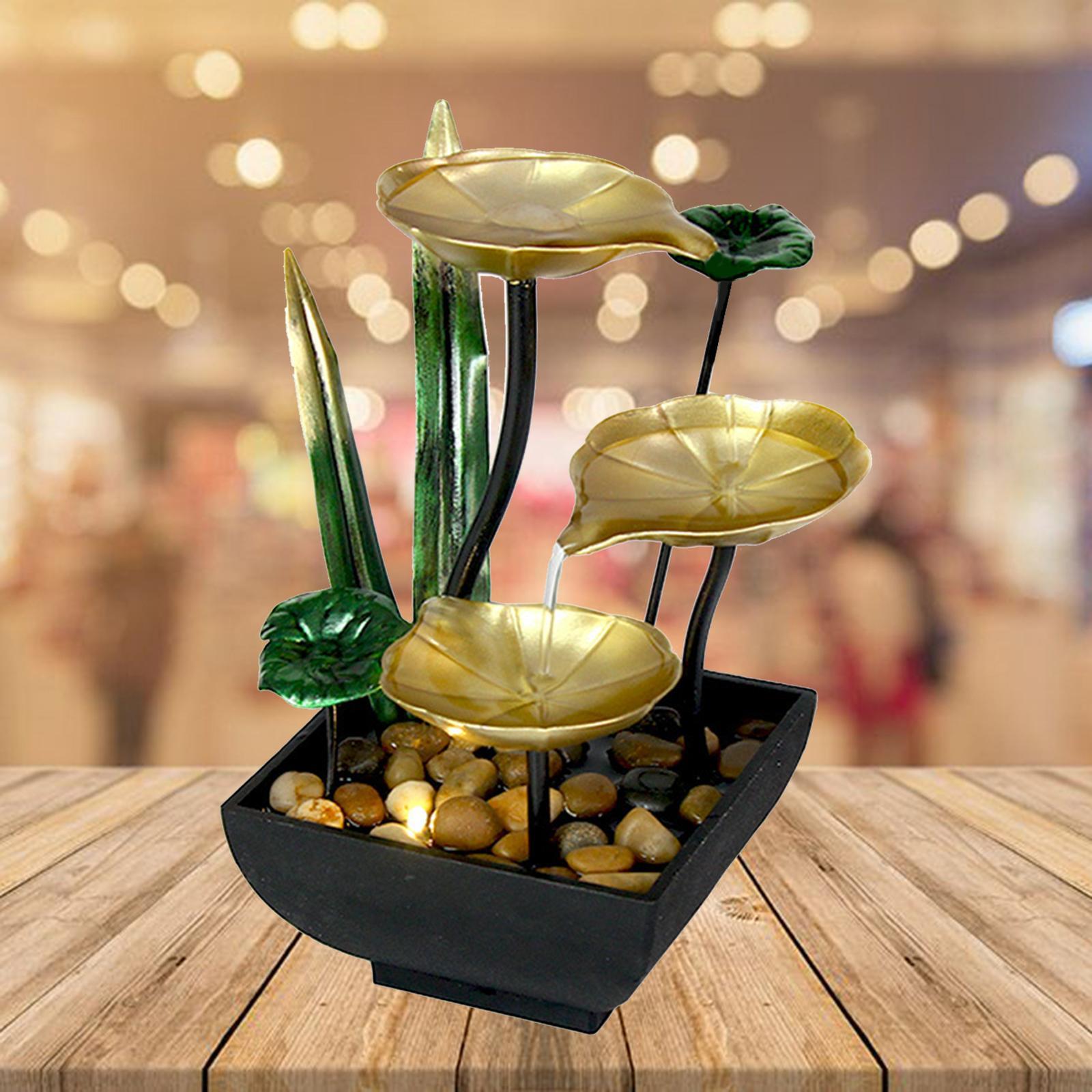 Desktop Water Fountain Waterfall W/ Feng Meditation