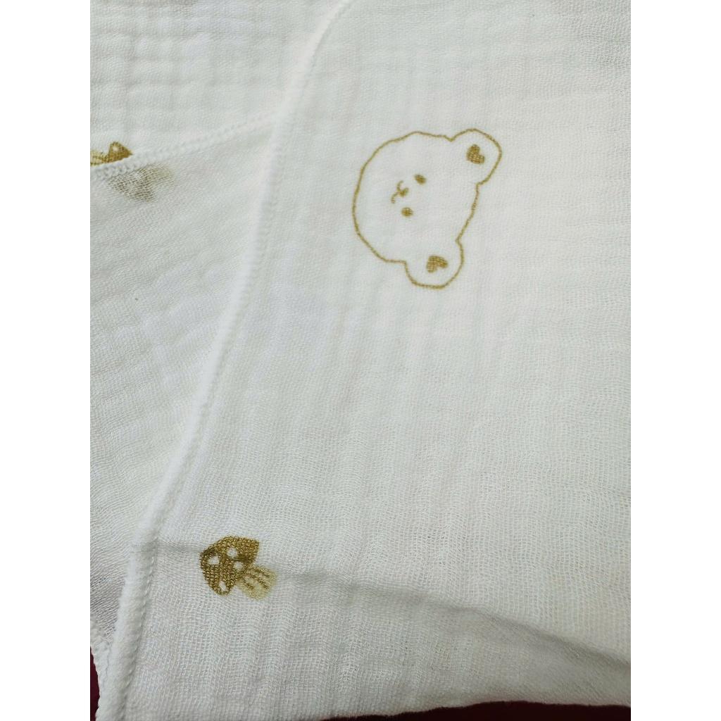 [Hộp 5 khăn] Khăn Sữa Xô Cotton 2 Lớp Mềm, Mỏng, Thấm Hút, Nhanh Khô Cho Bé Sơ Sinh - CÚN CON - Thỏ Hồng