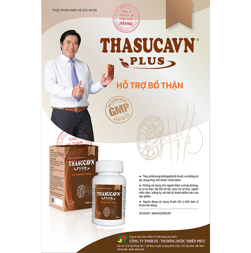 THASUCAVN - PHỤC HỒI CHỨC NĂNG THẬN (Hộp 150 viên)