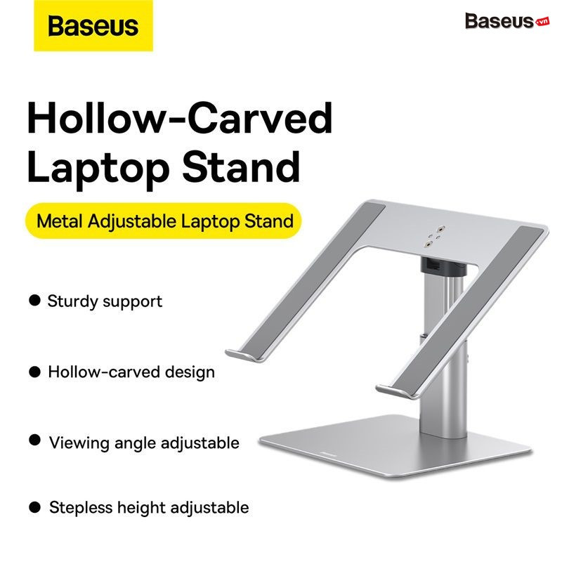 Giá Đỡ Tản Nhiệt Đa Năng Baseus Metal Adjustable Laptop Stand dùng cho Laptop/Macbook - hàng chính hãng