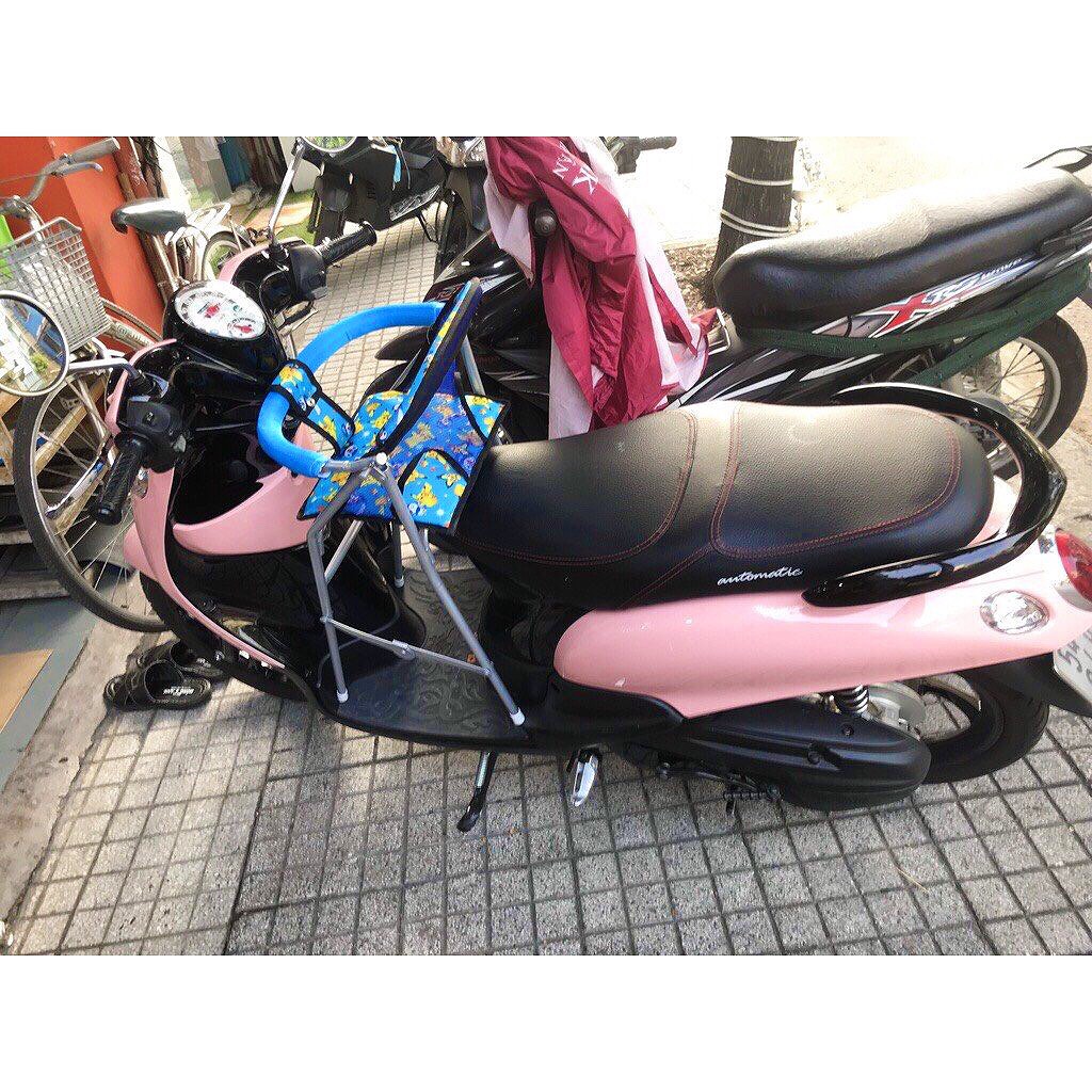 Ghế ngồi xe máy Mio cho bé , GHẾ GA XẾP SẮT SƠN TĨNH ĐIỆN