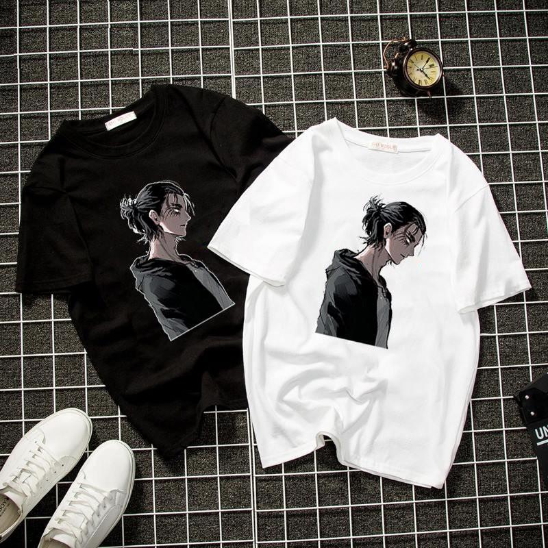 Áo thun form rộng unisex họa tiết cá tính vải dày mịn 2019T22073