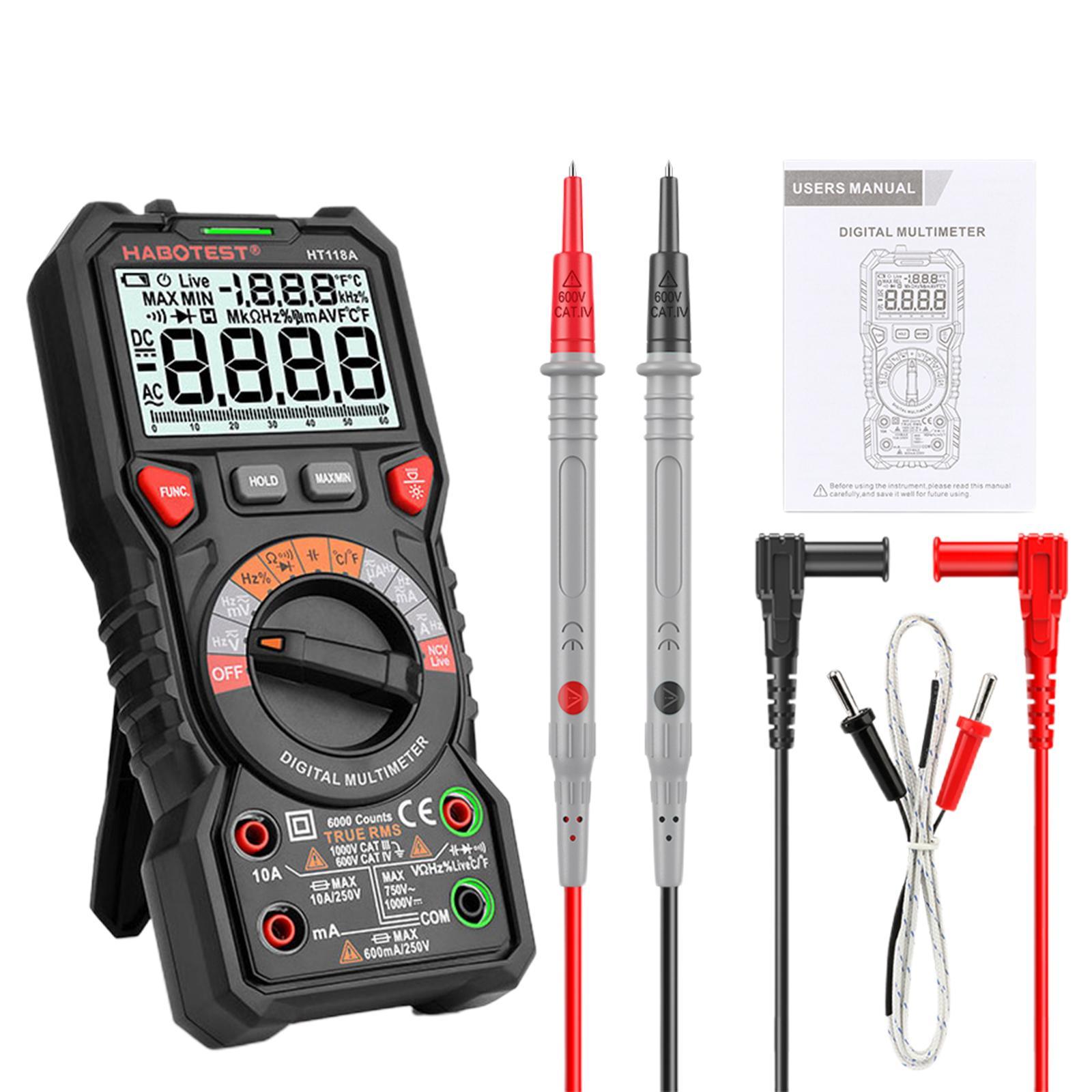 Multifunction Digital Tester Handheld Digital Meter for DC Voltage Circuit Board Test