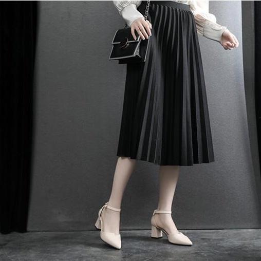 Giày Nữ Cao 5CM Tinh Tế Dễ Mix Đồ Nu và Đen Mã LTC26