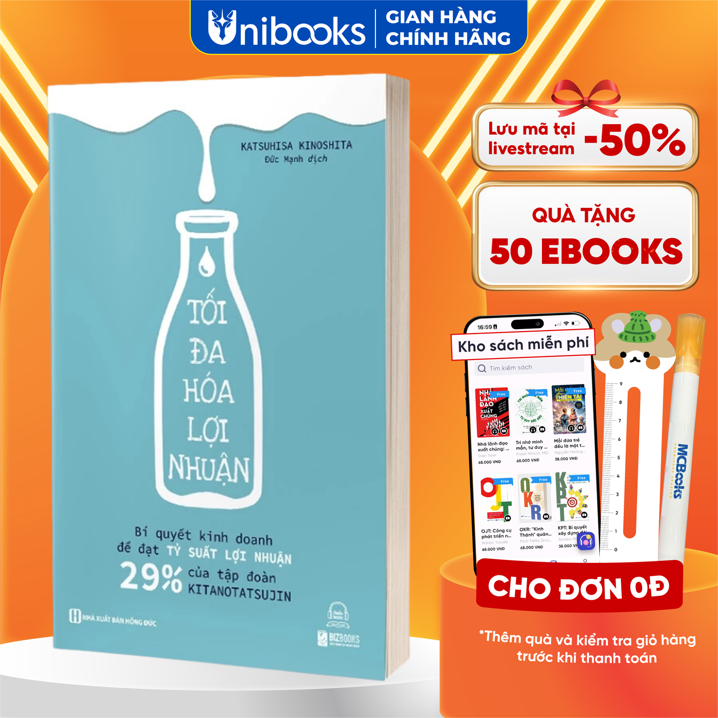Sách Tối đa hóa lợi nhuận: Bí quyết kinh doanh để đạt tỷ suất lợi nhuận 29% của tập đoàn Kitanotatsujin - MCBOOKS - BẢN QUYỀN