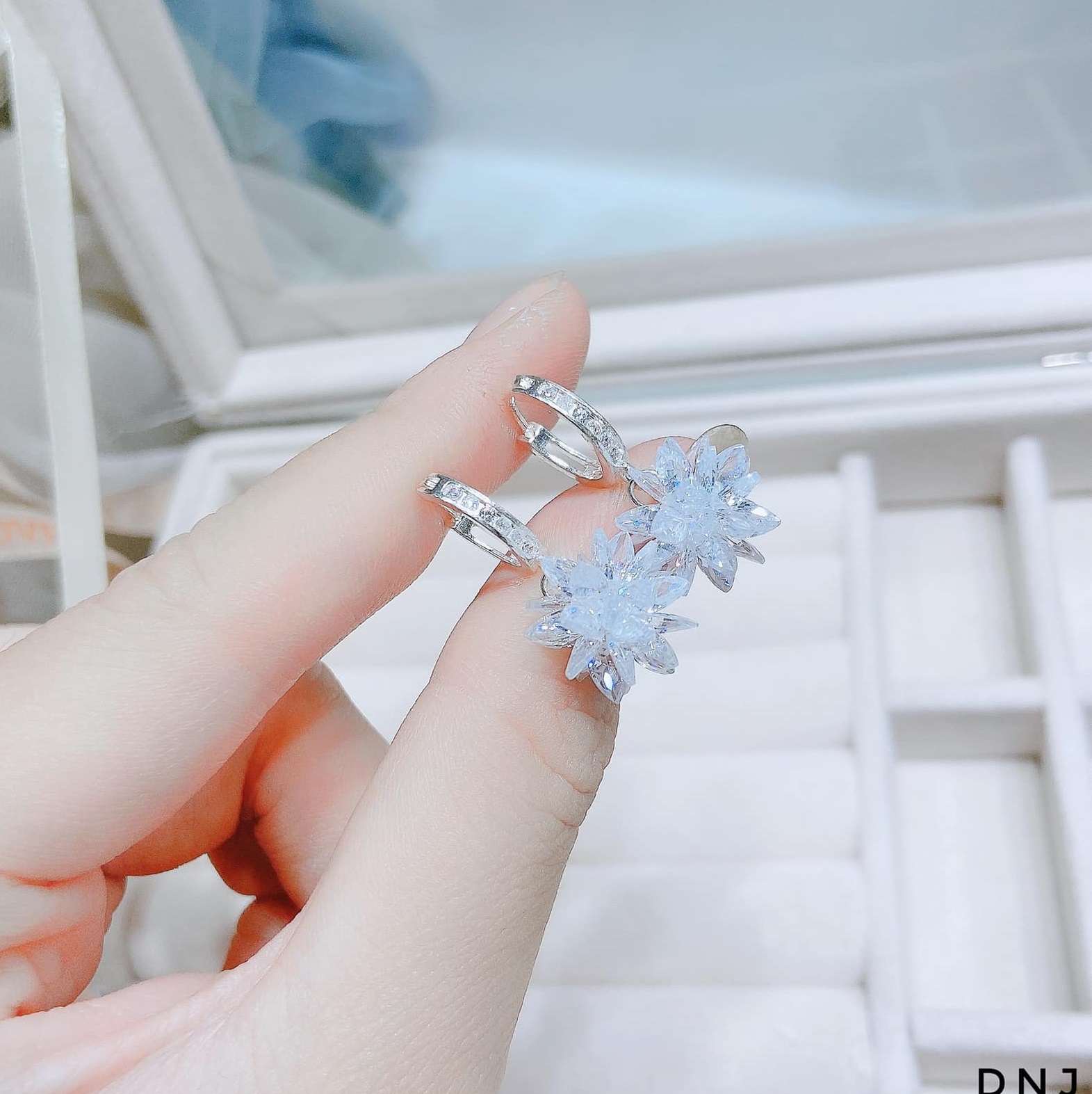 Bông tai bạc thời trang chất liệu bằng bạc s925 MS06a