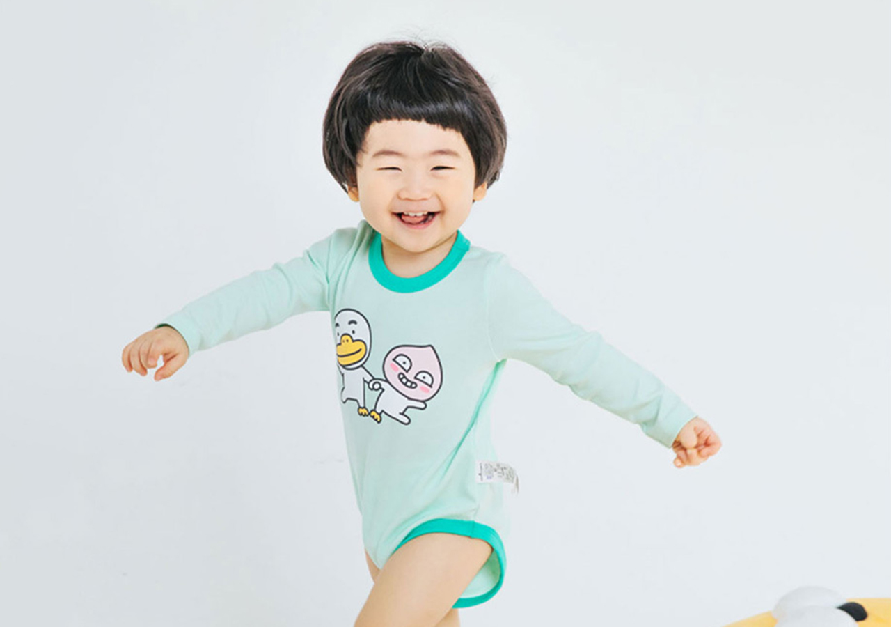 Bộ Bodysuit Baby Tube &amp; Apeach Kakao Friends Chính Hãng