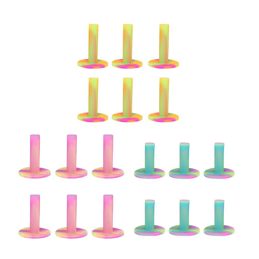 6 Pieces Rubber Golf Driving Range Practice Tee Holder 54mm