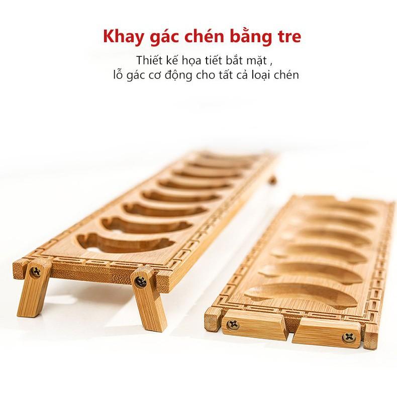 Gác chén họa tiết nổi - cổ điển siêu đẹp