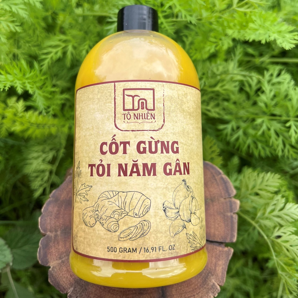 Cốt gừng tỏi năm gân Tô Nhiên xông kháng khuẩn, tăng cường hệ miễn dịch cho cả gia đình, chai 500g