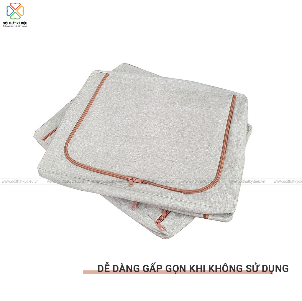 HỘP VẢI ĐỰNG CHĂN MÀN KHUNG THÉP 2 CỬA