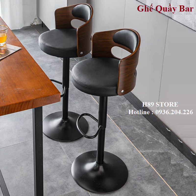 Ghế quầy bar nhập khẩu - Ghế quầy thu ngân, lễ tân, makeup dùng decor phòng đẹp