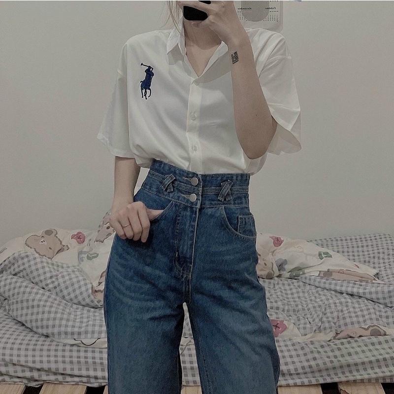 QUẦN JEANS LƯNG CAO ỐNG RỘNG