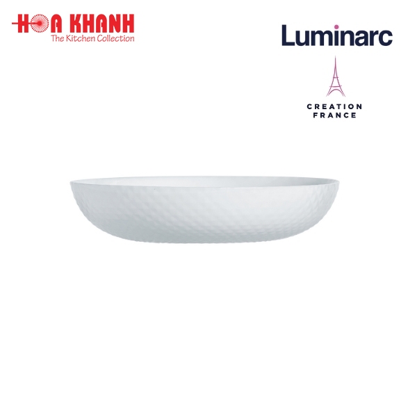 Đĩa Sâu Thủy Tinh Luminarc Precious 20cm đựng thức ăn, kháng vỡ, chịu nhiệt - Bộ 3 đĩa - Q1664