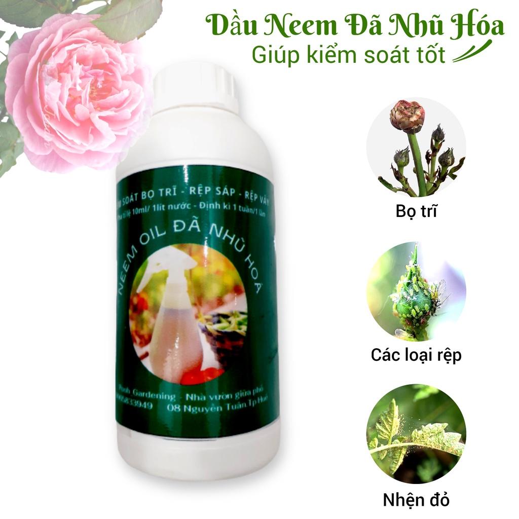 Dầu neem oil đã nhũ hóa 500ml - Giúp kiểm soát côn trùng gây hại