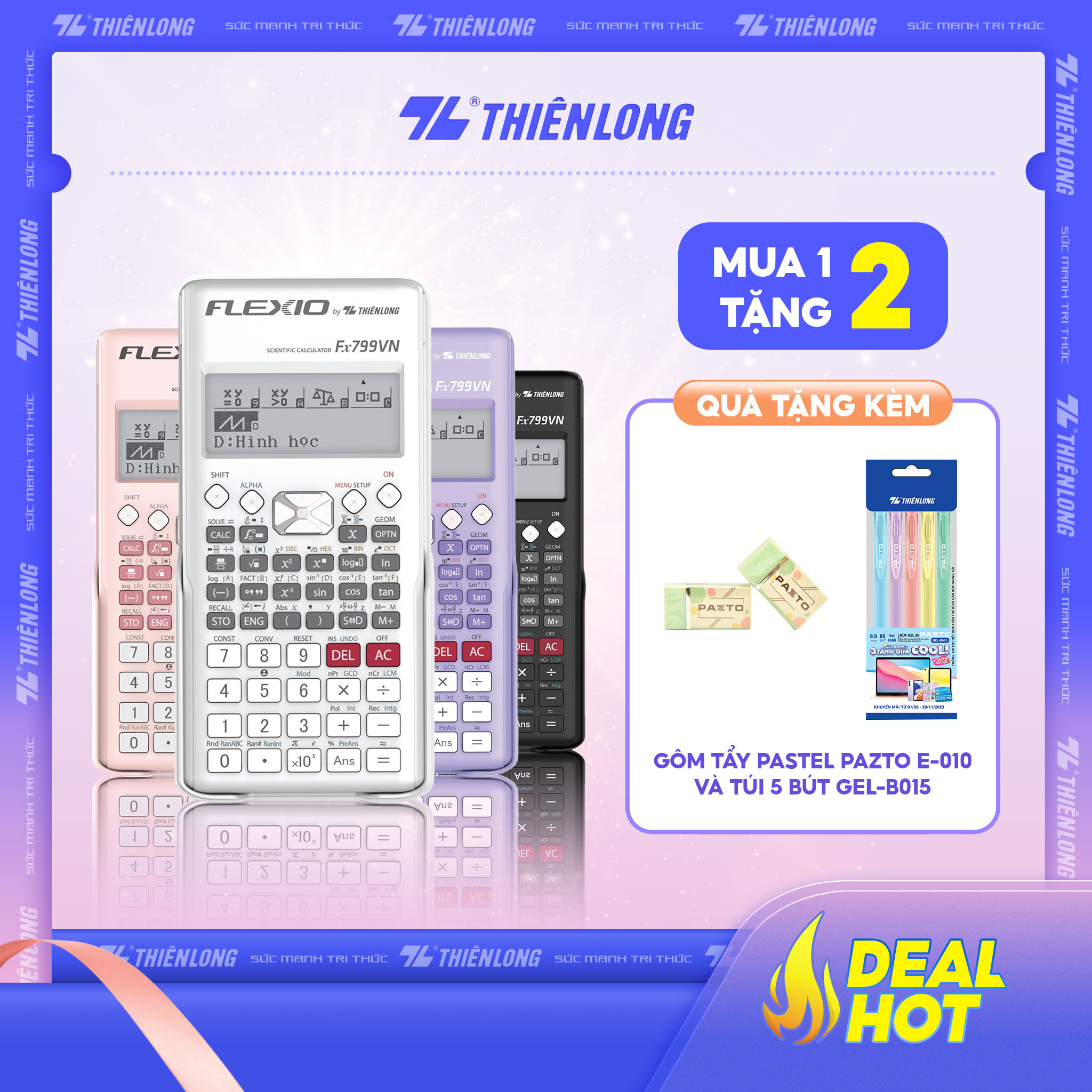 Máy tính khoa học Thiên Long Flexio Fx799VN