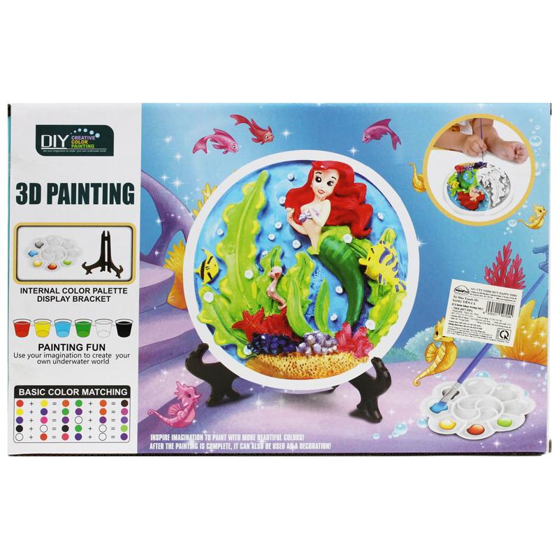 Bộ Đồ Chơi Tô Màu Tranh 3D Painting - Nàng Tiên Cá 857-595