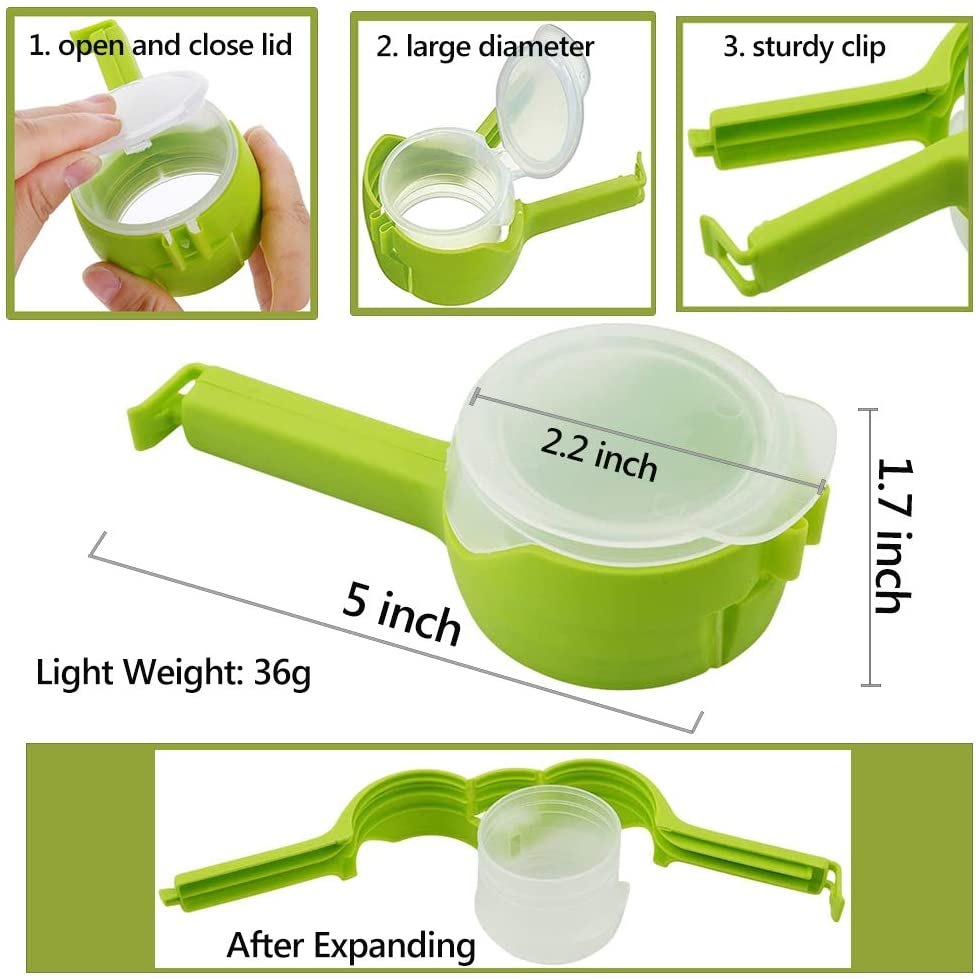 Bộ 4 Nắp Kẹp Túi Bảo Quản Thực Phẩm