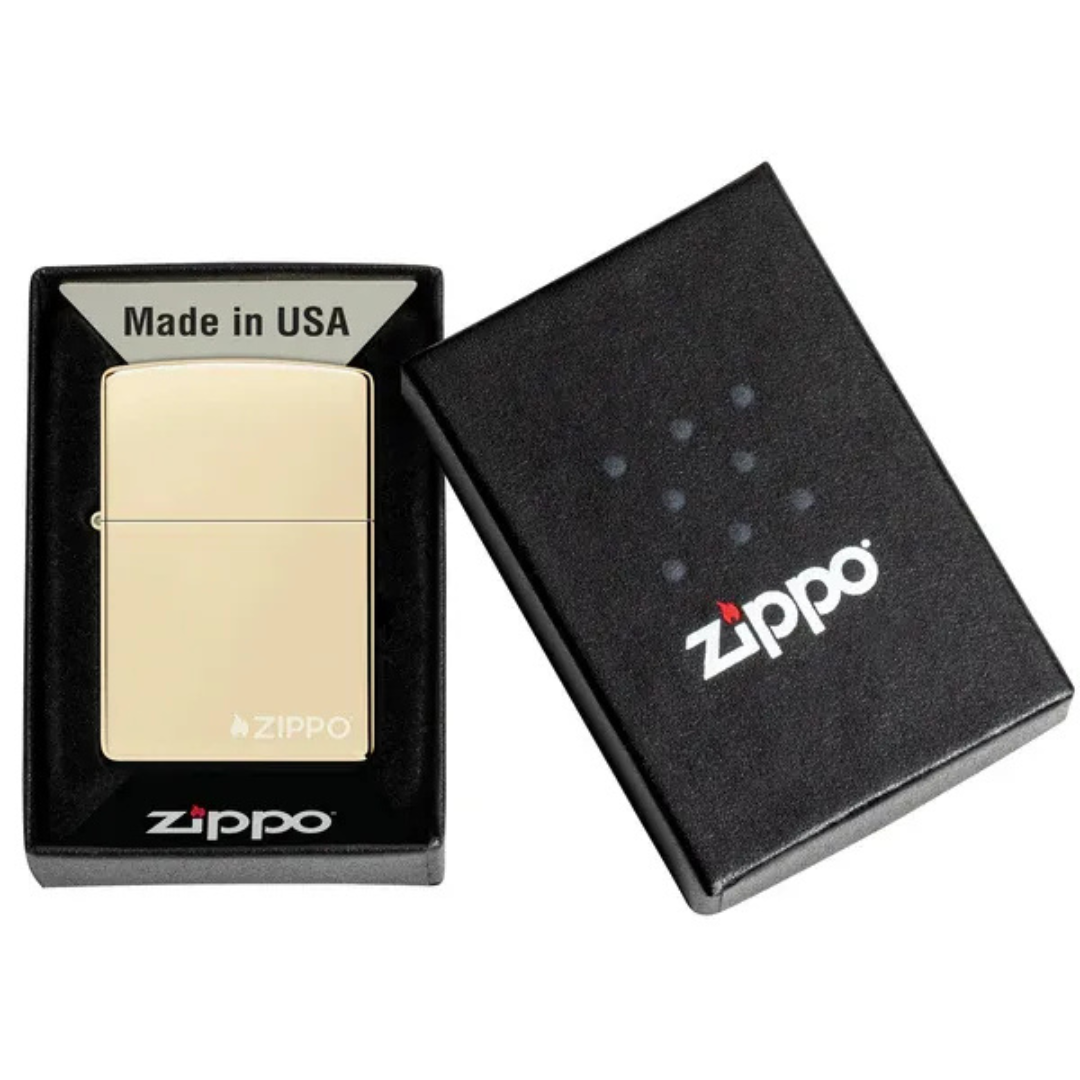 Zippo Champagne Classic Logo – Bật Lửa Chính Hãng Mỹ, Chống Gió