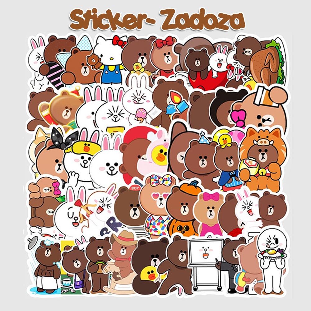 Sticker cute, dễ thương mẫu HOT nhất dán trang trí laptop, mũ nón bảo hiểm, vali, xe tay ga, ván trượt