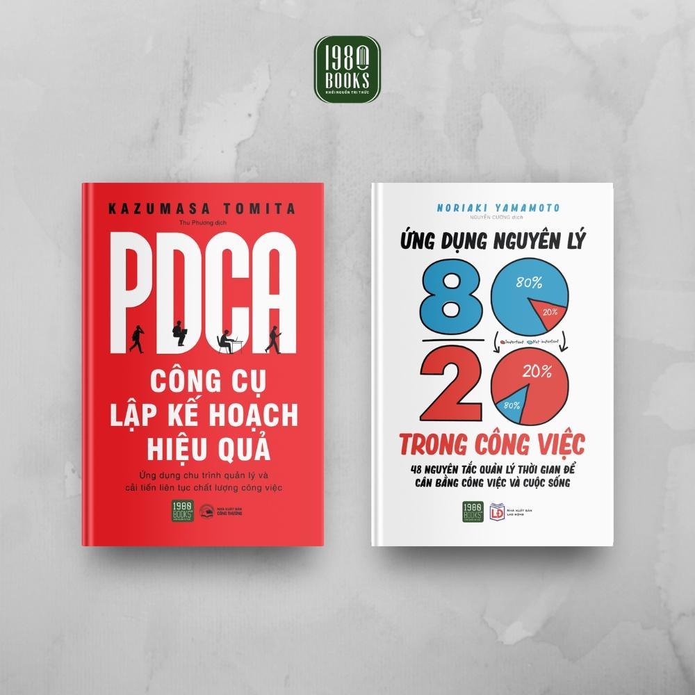 Combo PDCA Công Cụ Lập Kế Hoạch Hiệu Quả + Ứng Dụng Nguyên Lý 80/20 Trong Công Việc - Bản Quyền