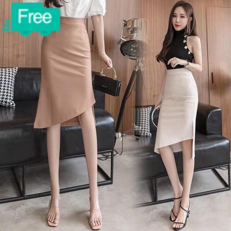 Mua từ hai sp có quà nhé chân váy ôm gấu vạt chéo 70cm xinh xắn