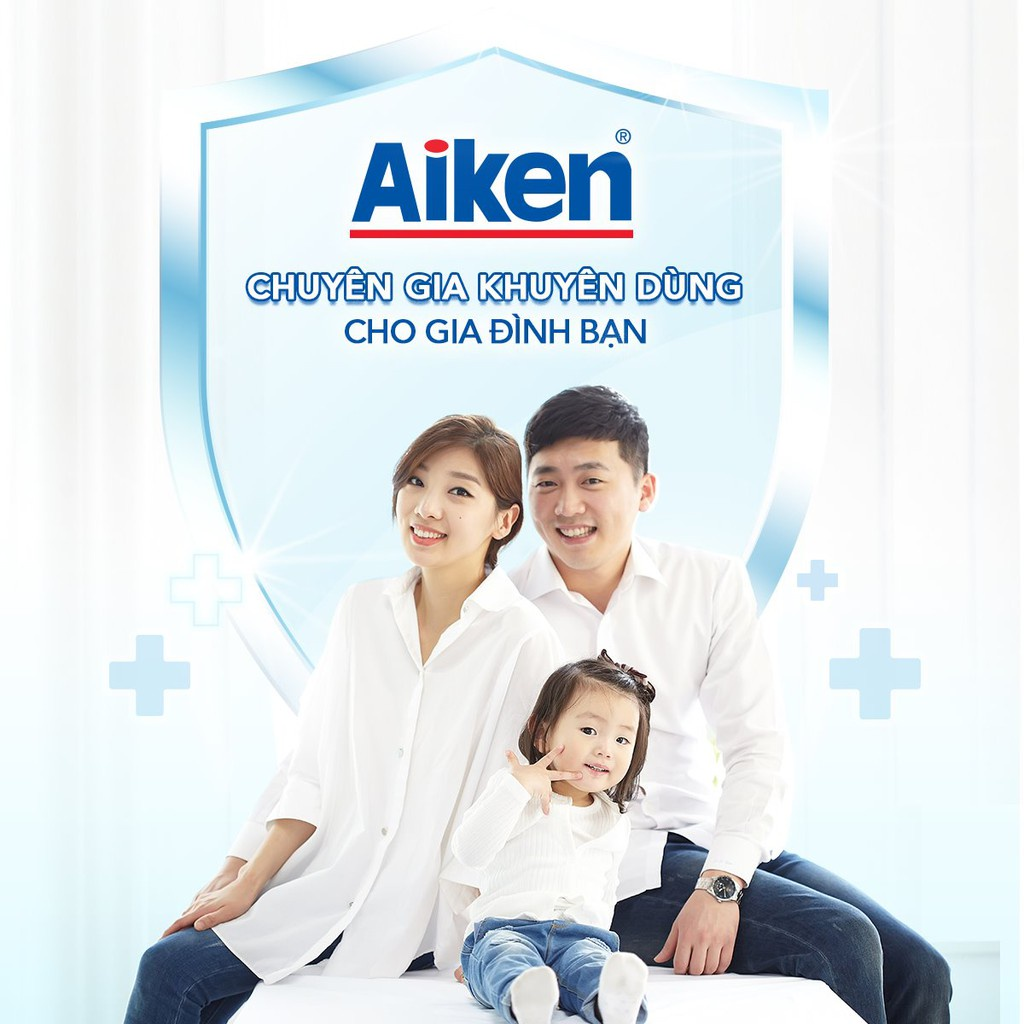 Combo 2 Xịt diệt khuẩn tay Aiken 60ml