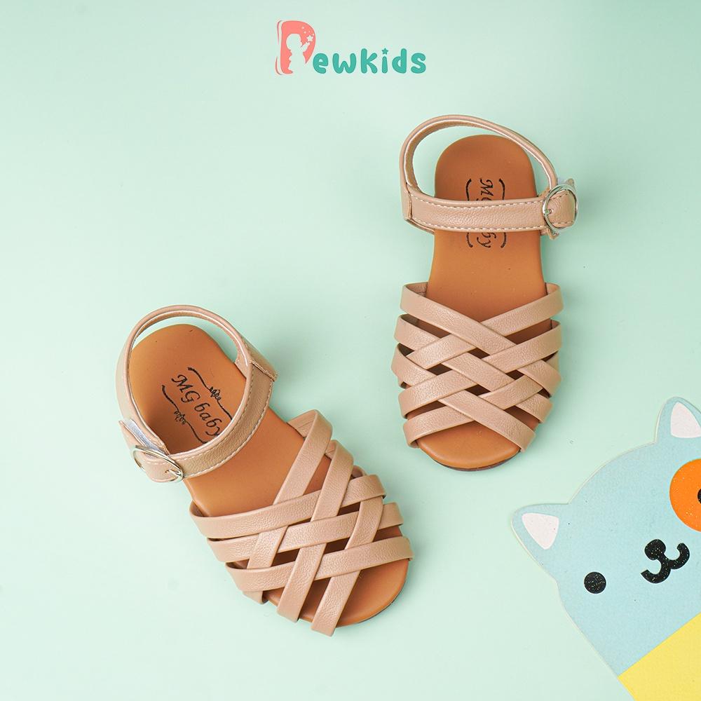 Sandal cho bé Dewkids thiết kế dây đan chéo thoáng khí, chất liệu da mềm mại - TD012