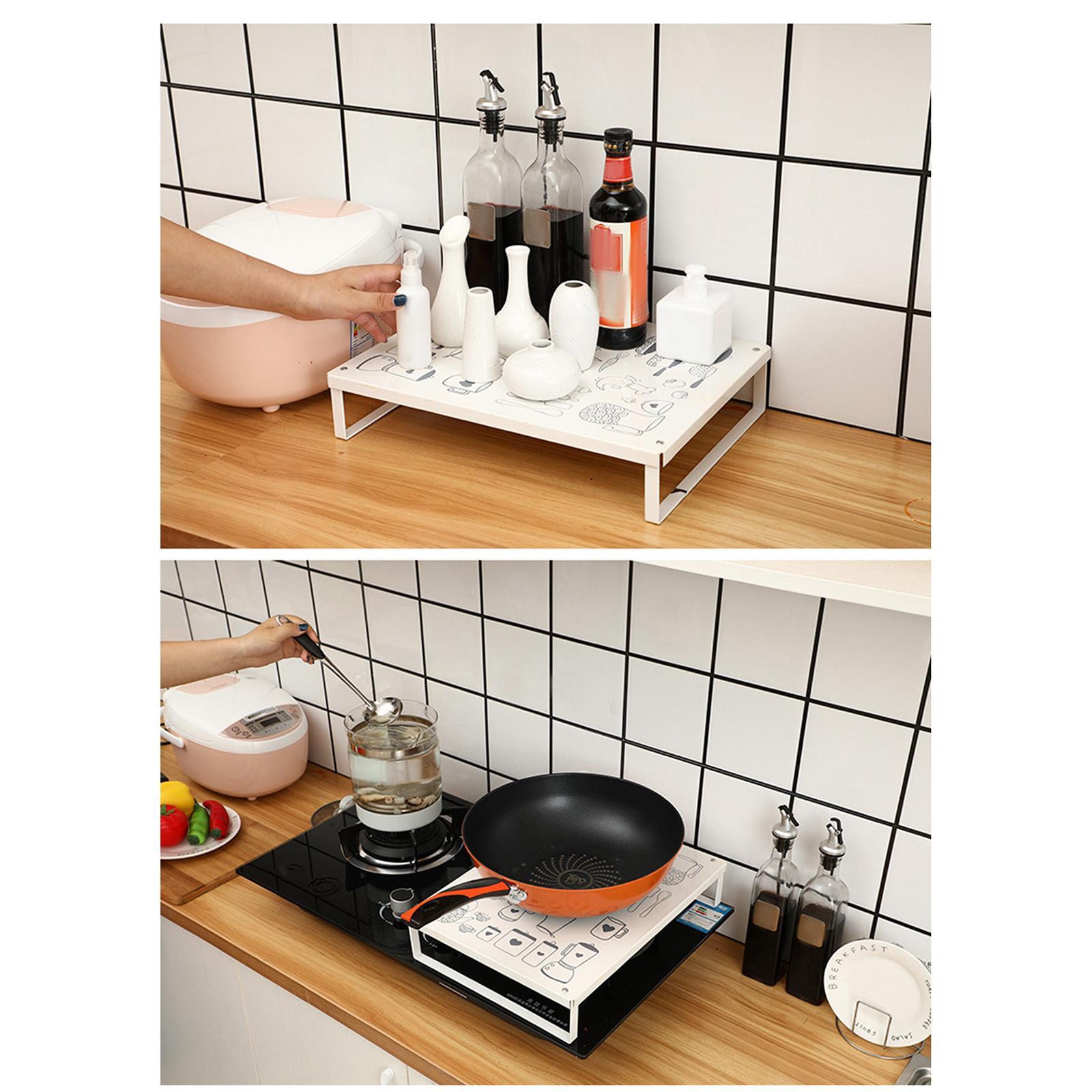 Multipurpose Spice Storage Holder Seasoning Jar Holder for Pantry Cupboard White