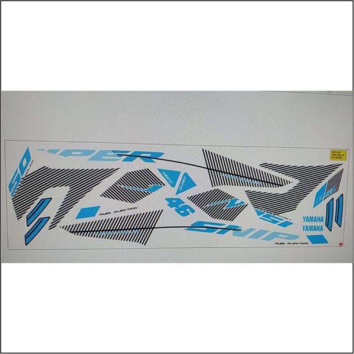 Tem Exciter 150 Sniper xanh Trắng
