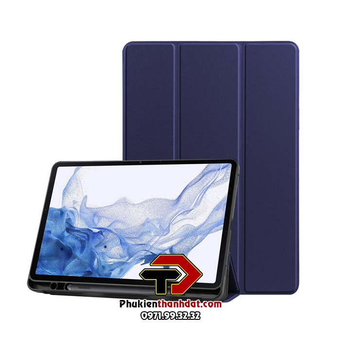Bao da chống sốc cho Samsung Galaxy Tab S9, Tab S9+ Plus, Tab S9 Ultra có ngăn đựng bút tiện lợi
