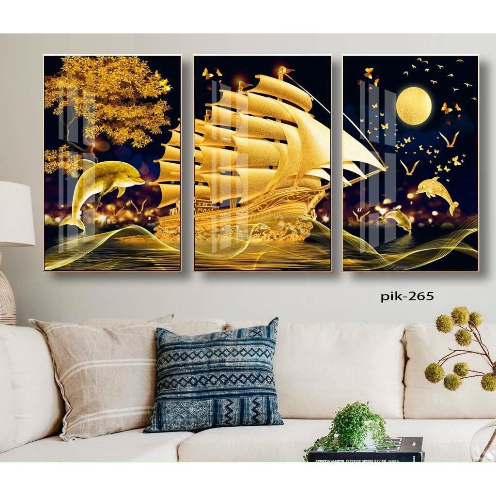 Tranh treo tường tráng gương bóng kiếng nai trừu tượng hiện đại sang trọng B-4586