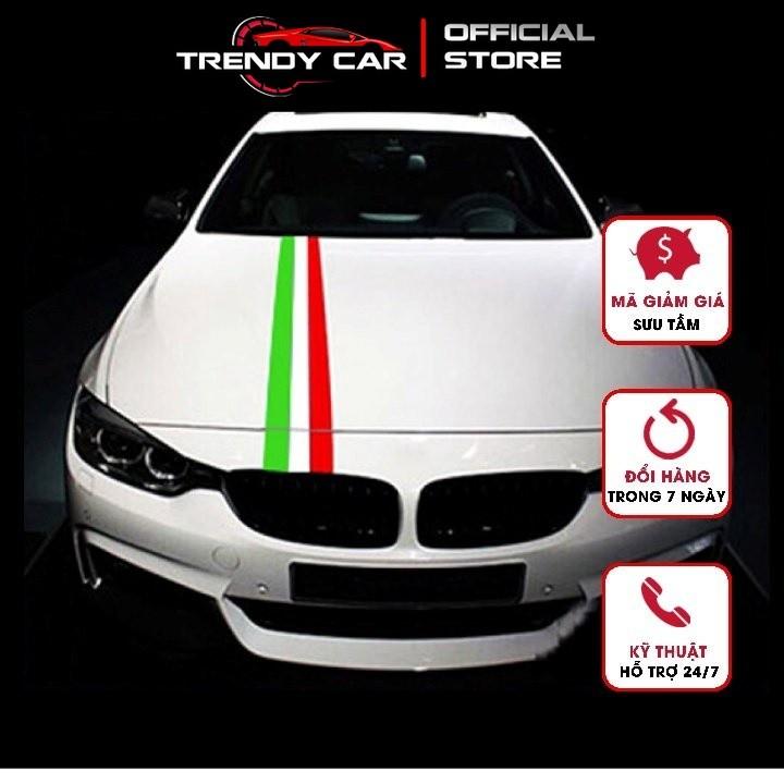 ️FLASH SALE️ decal dán xe thể thao phong cách BMW M sport, cờ ý, đức, pháp, loại cao cấp độ bền cao - Ý *1m